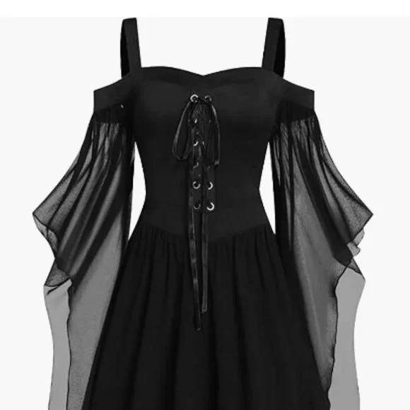 white christmas dresses Dark in Love - Devil Sexy Net Deep V Neck Black - Dress - Black - Xs main image 0